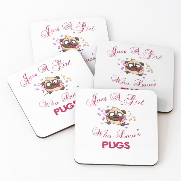 Item preview, Just a Girl Who Loves Pugs designed and sold by TeeStoreMeStore.