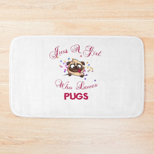 Item preview, Just a Girl Who Loves Pugs designed and sold by TeeStoreMeStore.