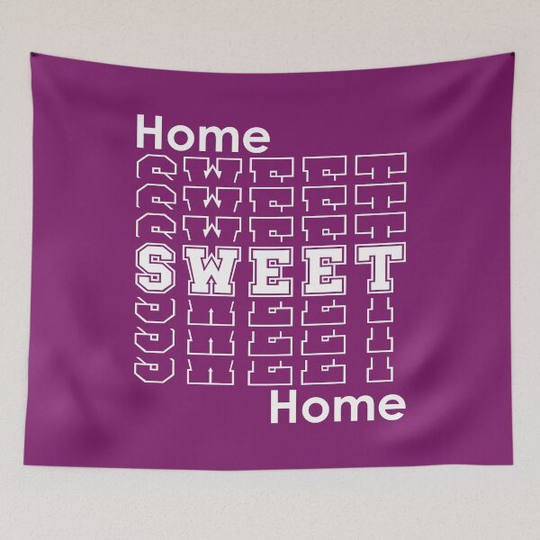 Item preview, Home Sweet Home | Retro Homebody Home Decor - Purple designed and sold by 4wordsmovement.