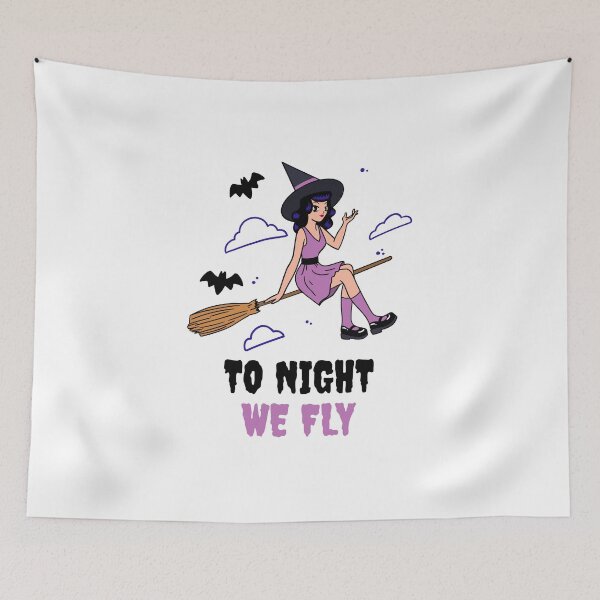 Item preview, To night, We fly Horror Halloween designed and sold by Happy-PrintZ.