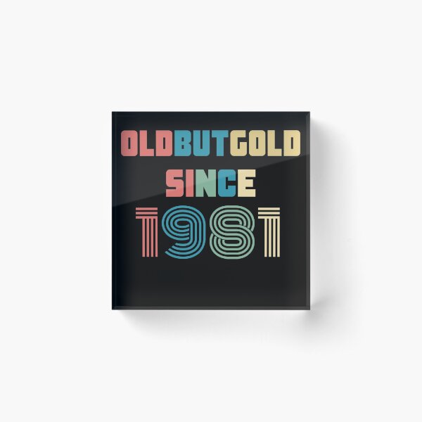 Item preview, Old But Gold 39. Birthday Gift Present for people who are born in 1981 Vintage Retro style designed and sold by Yenon.
