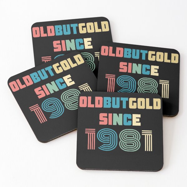 Item preview, Old But Gold 39. Birthday Gift Present for people who are born in 1981 Vintage Retro style designed and sold by Yenon.