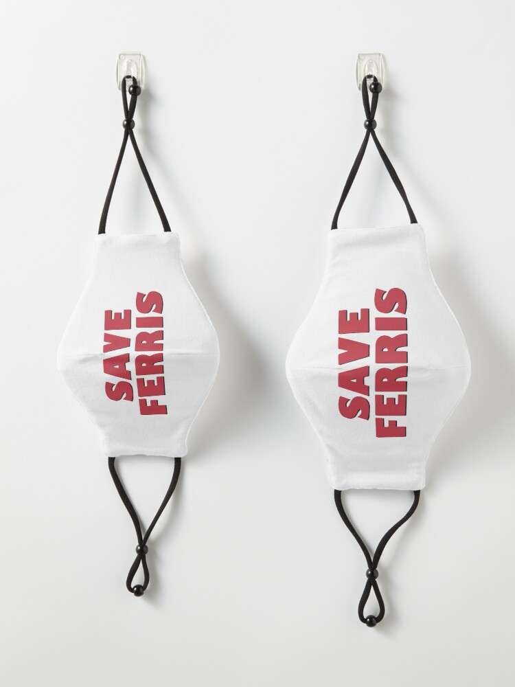Alternate view of SAVE FERRIS DESIGN, 80s Movie Style Logo, Original Mask