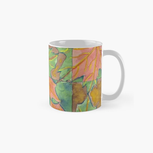 Autumn Leaves mosaic design Classic Mug
