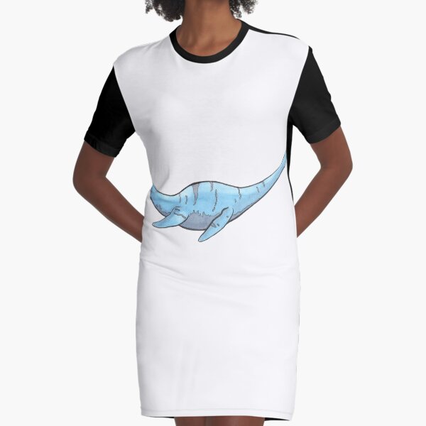 Plesiosaur Graphic T-Shirt Dress