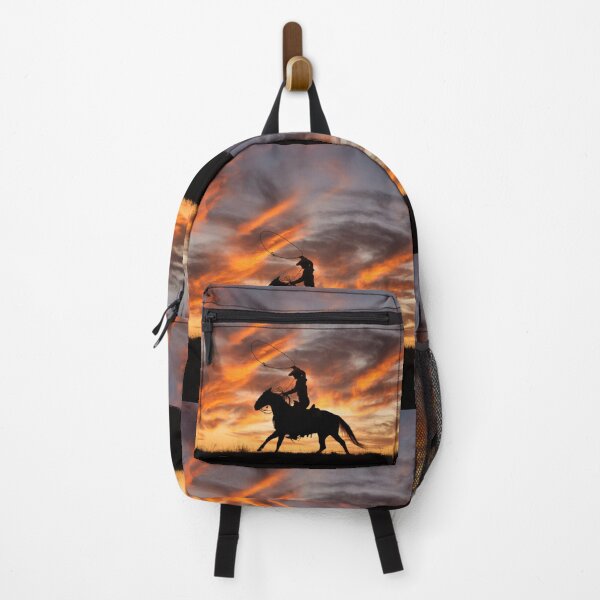 Item preview, Roping Cowboy Western Sunset designed and sold by BerryvineImage.
