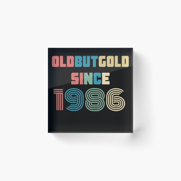 Item preview, Old But Gold 34. Birthday Gift Present for people who are born in 1986 Vintage Retro style designed and sold by Yenon.