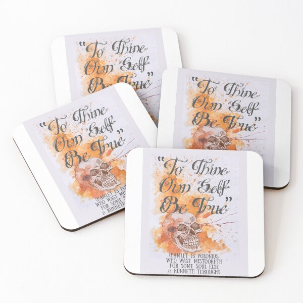 Item preview, "To Thine Own Self Be True" (with background) - Polonius' Sage Advice, A Cautionary Tale! designed and sold by ESIKCreates.