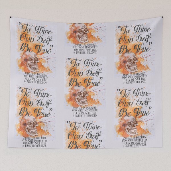 Item preview, "To Thine Own Self Be True" (with background) - Polonius' Sage Advice, A Cautionary Tale! designed and sold by ESIKCreates.
