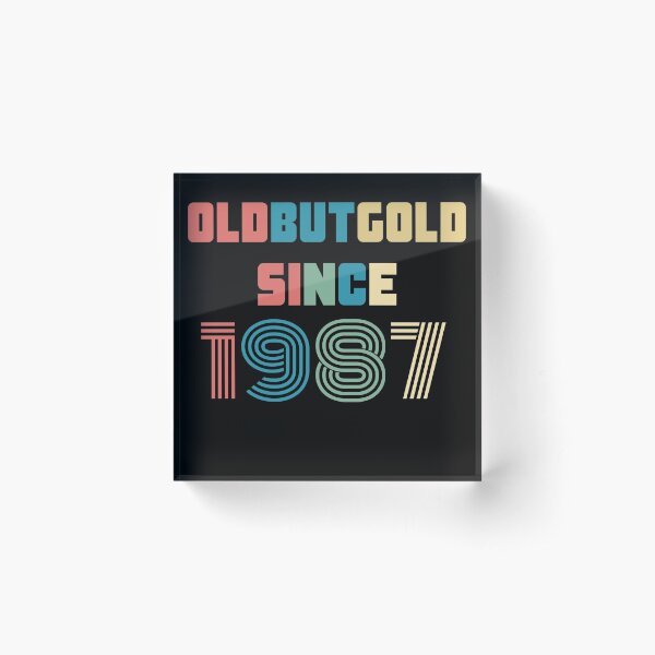Item preview, Old But Gold 33. Birthday Gift Present for people who are born in 1987 Vintage Retro style designed and sold by Yenon.