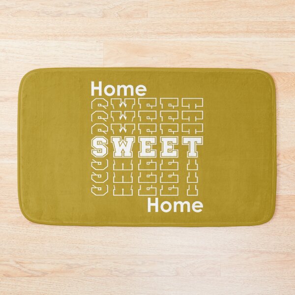 Item preview, Home Sweet Home | Retro Homebody Home Decor - Mustard designed and sold by 4wordsmovement.