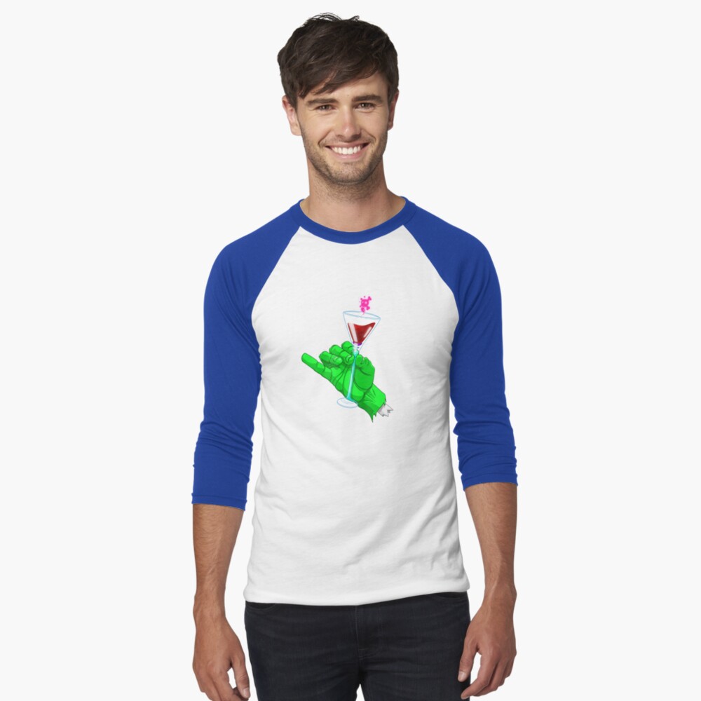 Item preview, Baseball ¾ Sleeve T-Shirt designed and sold by riotpixel.