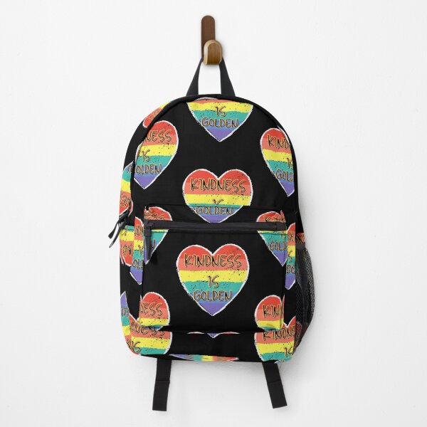 Item preview, Kindness is Golden Rainbow Heart Mental Health Be Kind designed and sold by RKSDesigns.
