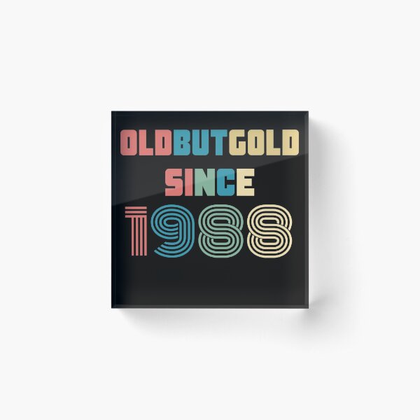 Item preview, Old But Gold 32. Birthday Gift Present for people who are born in 1988 Vintage Retro style designed and sold by Yenon.