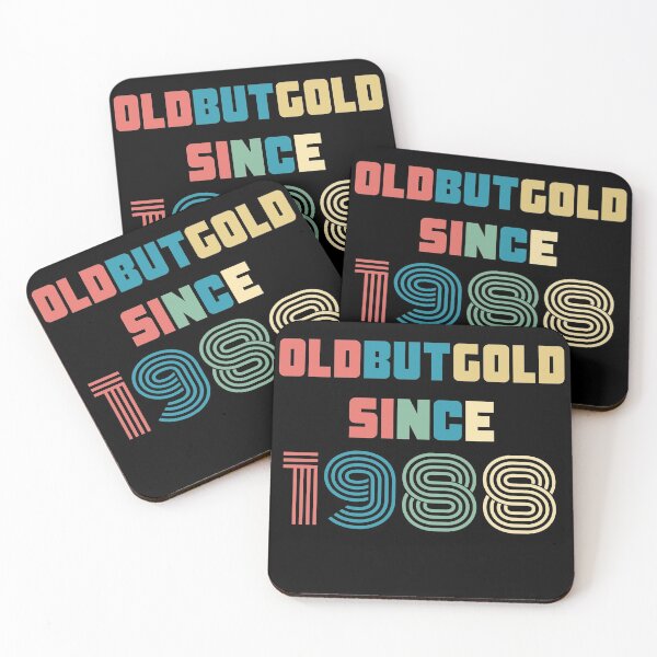 Item preview, Old But Gold 32. Birthday Gift Present for people who are born in 1988 Vintage Retro style designed and sold by Yenon.