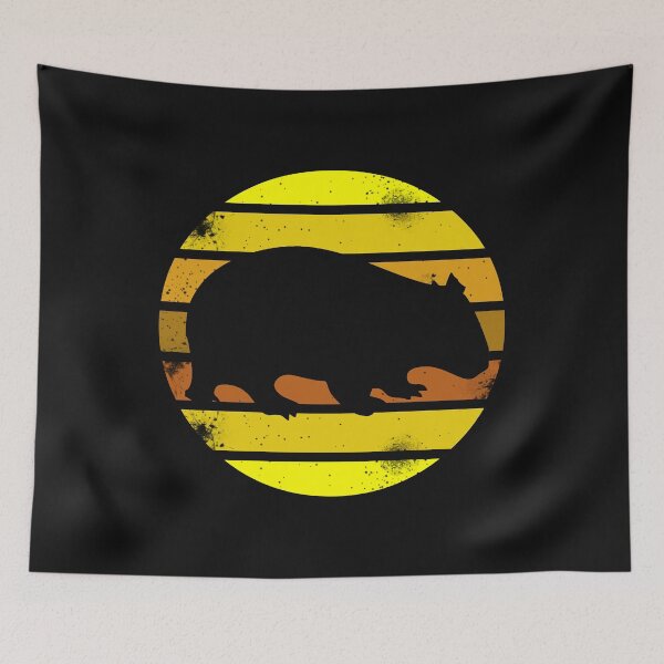 Item preview, Retro Style T Shirt Silhouette Vintage Wombat1 designed and sold by Bendthetrend.