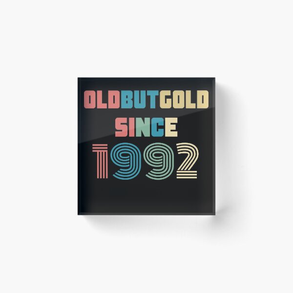Item preview, Old But Gold 28. Birthday Gift Present for people who are born in 1992 Vintage Retro style designed and sold by Yenon.