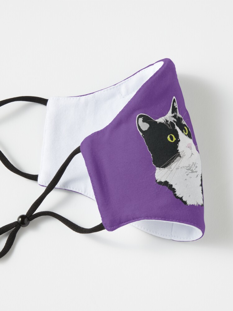 Alternate view of Regal Tuxedo Kitty Mask