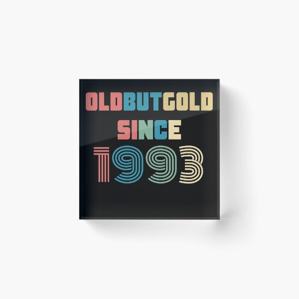 Item preview, Old But Gold 27. Birthday Gift Present for people who are born in 1993 Vintage Retro style designed and sold by Yenon.