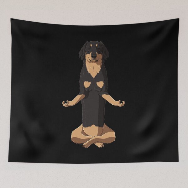 Item preview, Meditating Yoga Hovawart Dog designed and sold by alwe-designs.