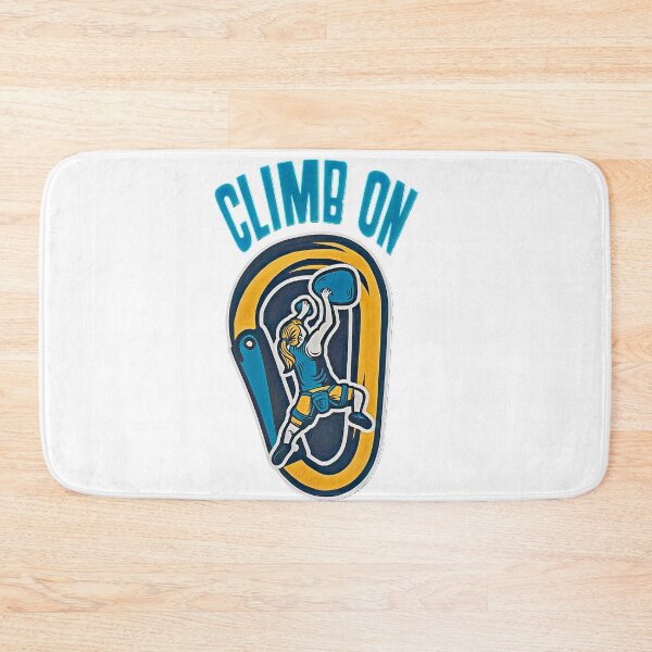 Item preview, Female bouldering climber. Climbing for women designed and sold by soniaaseguin.