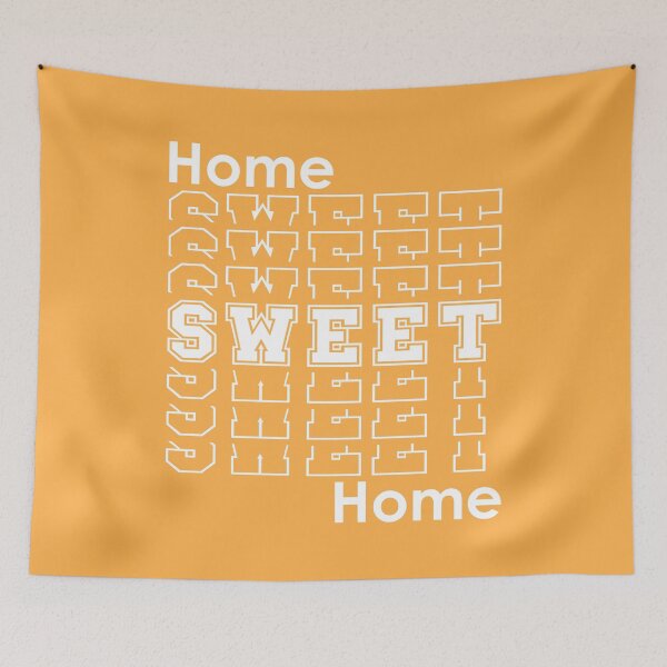 Item preview, Home Sweet Home | Retro Homebody Home Decor - Peach designed and sold by 4wordsmovement.
