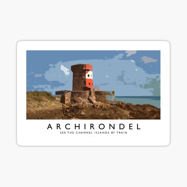 Archirondel (Railway Poster) Sticker