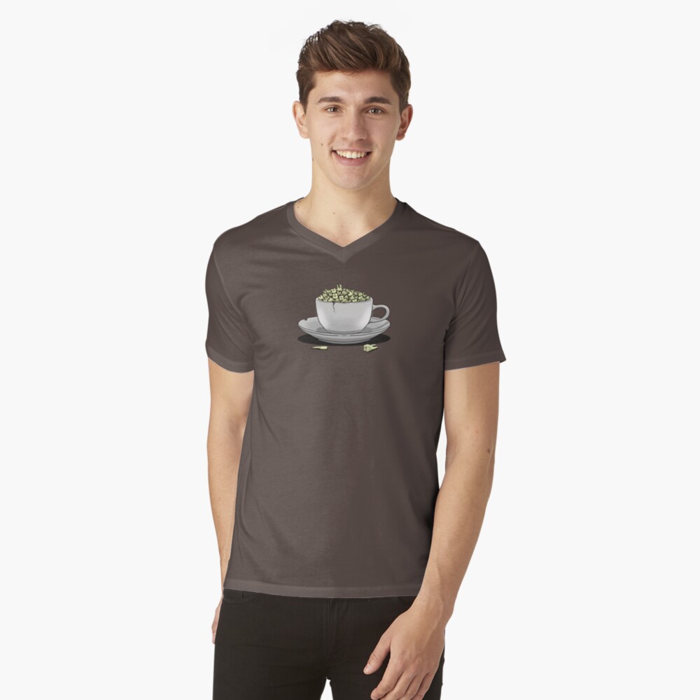 Item preview, V-Neck T-Shirt designed and sold by riotpixel.