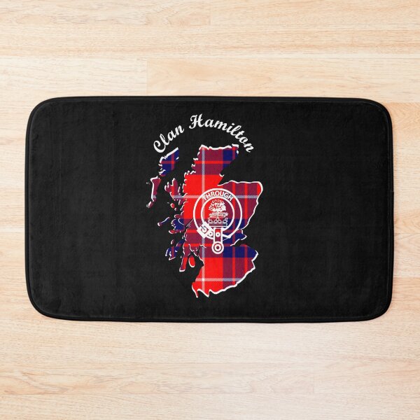 Item preview, Clan Hamilton Scotland Map Crest designed and sold by BagTown Clans.