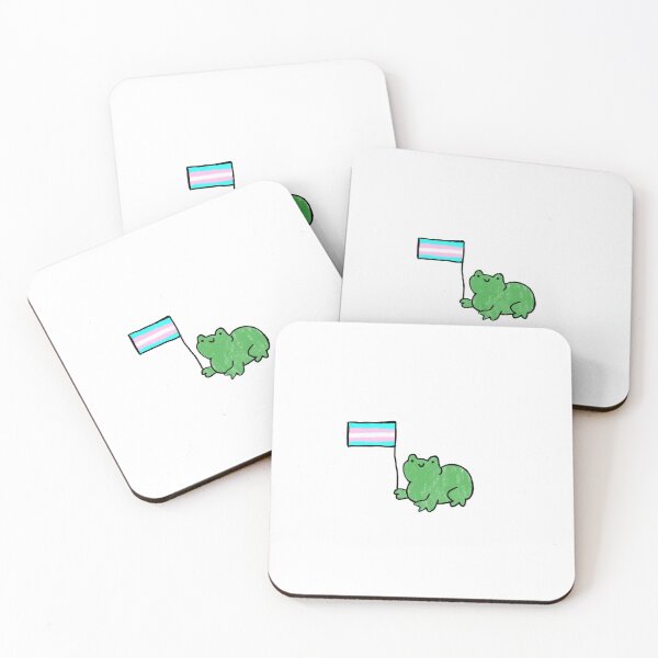 Item preview, Transgender Pride Frog designed and sold by Bloom and Blush Canvas.