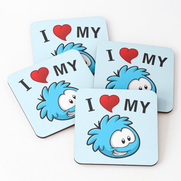 Item preview, I Love My Blue Puffle  designed and sold by CandyAcid.