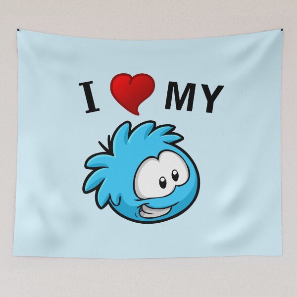 Item preview, I Love My Blue Puffle  designed and sold by CandyAcid.