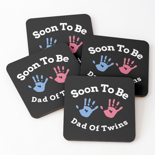 Item preview, Soon To Be Dad Of Twins - 1 Boy + 1 Girl designed and sold by DiceNLDesigns.
