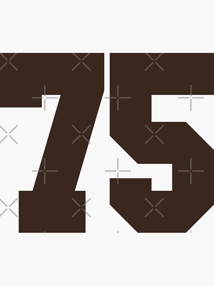 99 Number Cleveland Sports Ninety-Nine Brown Jersey Sticker for Sale by  HelloFromAja