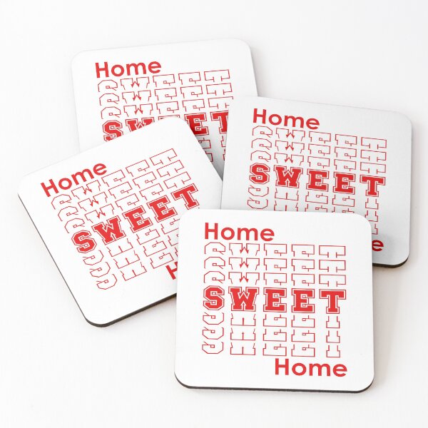 Item preview, Home Sweet Home | Retro Homebody Home Decor - Red & White designed and sold by 4wordsmovement.