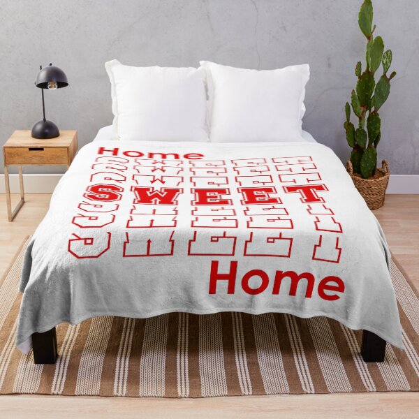Item preview, Home Sweet Home | Retro Homebody Home Decor - Red & White designed and sold by 4wordsmovement.