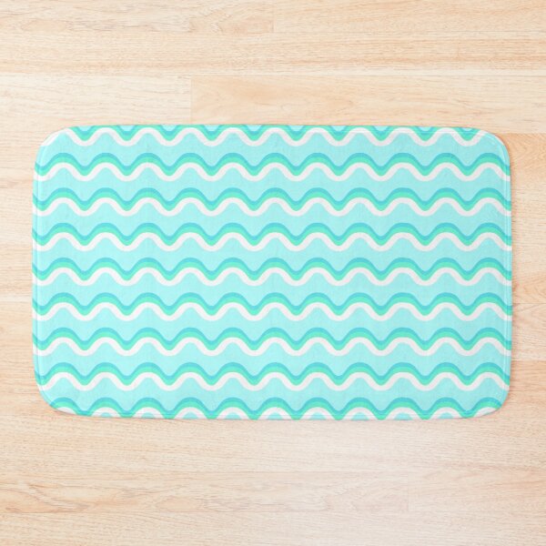 Item preview, Blue Wavy Line Pattern designed and sold by wallomintart.