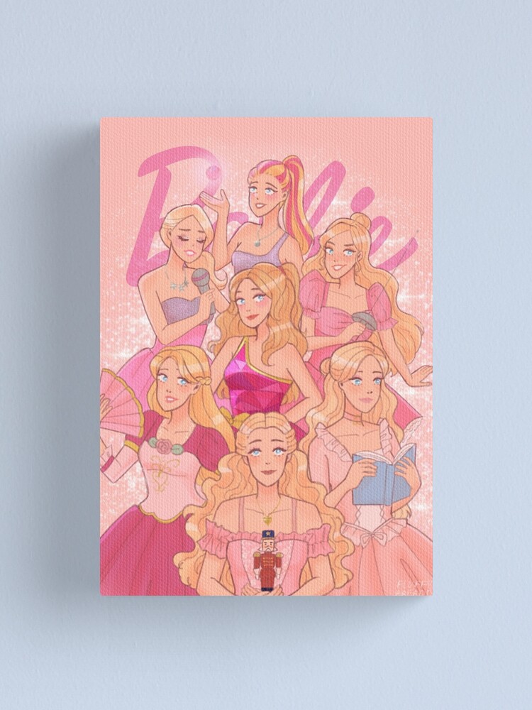 barbie canvas wall art