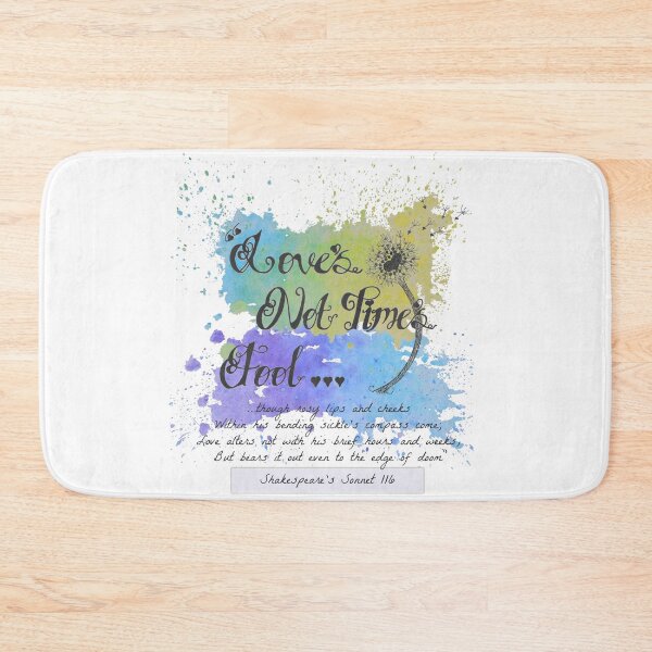 Item preview, "Love's Not Time's Fool" Shakespeare Sonnet Quote Original Art  designed and sold by ESIKCreates.