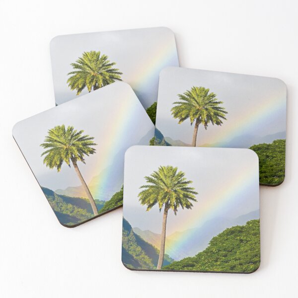 Item preview, Rainbow Hawaii Palm Trees designed and sold by newburyboutique.