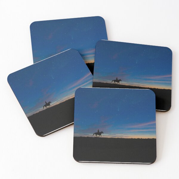 Item preview,  Roping Cowboy Western night sky Neowise comet designed and sold by BerryvineImage.