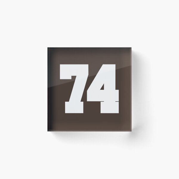Item preview, 74 Number Cleveland Sports Seventy-Four Brown Jersey designed and sold by HelloFromAja.