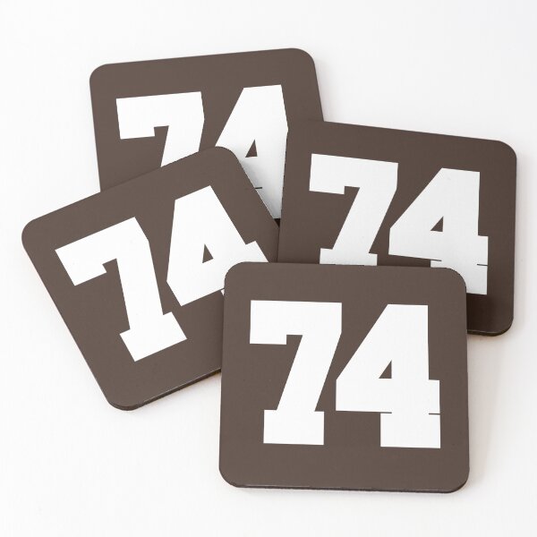 Item preview, 74 Number Cleveland Sports Seventy-Four Brown Jersey designed and sold by HelloFromAja.
