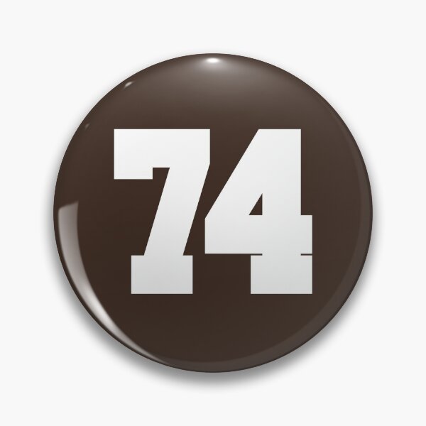 Item preview, 74 Number Cleveland Sports Seventy-Four Brown Jersey designed and sold by HelloFromAja.