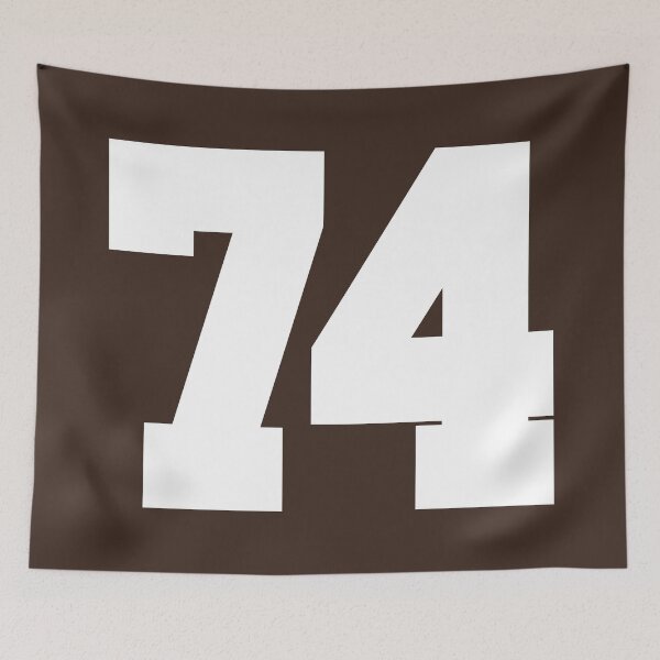 Item preview, 74 Number Cleveland Sports Seventy-Four Brown Jersey designed and sold by HelloFromAja.