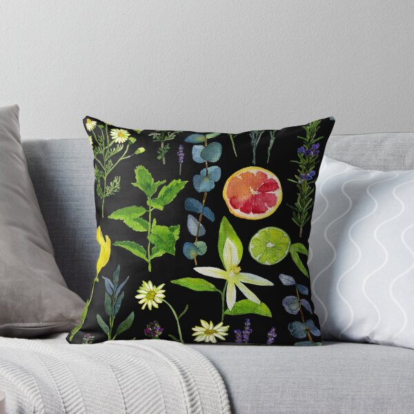 Item preview, My favourite aroma oils on black designed and sold by Kate Vasilchenko Art & Design.