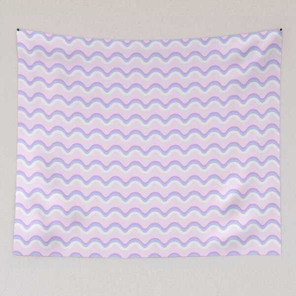 Item preview, Purple Wavy Line Pattern designed and sold by wallomintart.