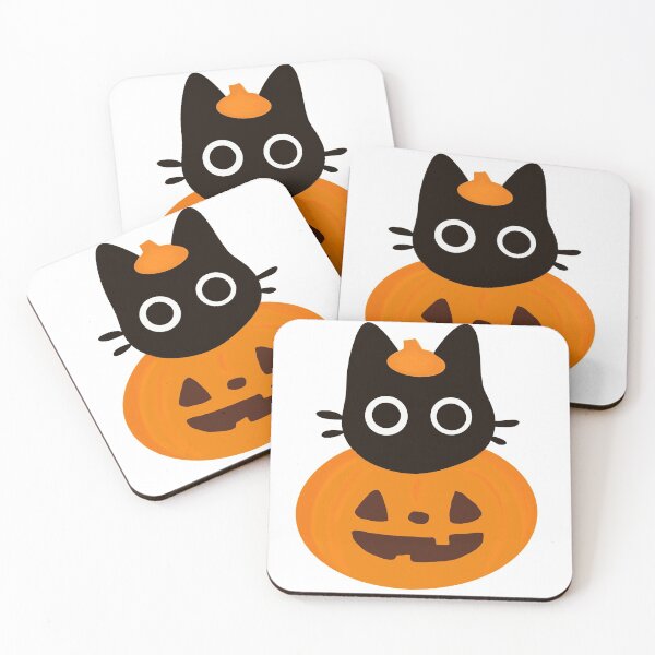 Item preview, pumpkin halloween black cat designed and sold by fabzare.