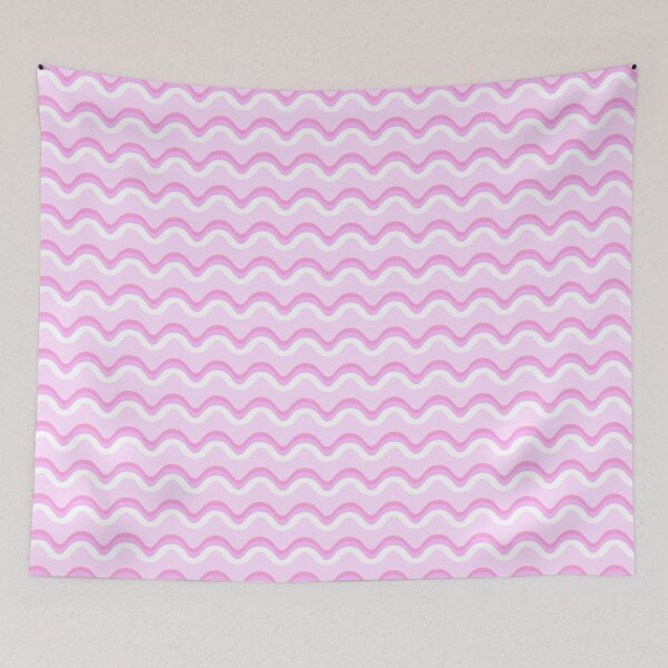 Item preview, Pink Wavy Line Pattern designed and sold by wallomintart.