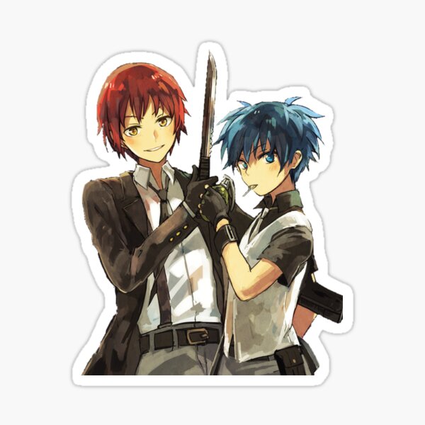 Chibi Nagisa Stickers Redbubble - karma and nagisa roblox